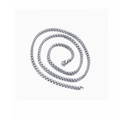 Elegant silver-toned stainless steel box chain necklace featuring a secure lobster clasp - Chain Only / 60cm Chain Length / Silver Pearl Chain