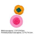 Medium size A245 persimmon silicone mold for realistic handmade candles and cakes - Medium--Pink