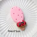 Pink ice cream cone resin fridge magnet 3D creative food model 6x3cm decoration - Pink Popsicle