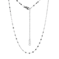 Silver stainless steel chain necklace with lobster clasp and adjustable 18KGP tag - Lips Chain / Steel