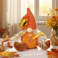 Gnomo autunnale con cappello di girasole e barba bianca, decorazione alta 20cm casa - Stile E