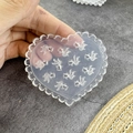 Transparent heart-shaped silicone mold with goldfish patterns for DIY nail art decoration - #015 Goldfish Pattern Heart Mold