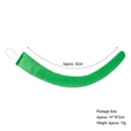 Neon green plush animal tail costume accessory with a flexible curved design for Halloween - 32cm Regular Tail / Grass Green