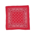 Rotes Paisley-Bandana aus 100% Baumwolle für Outdoor-Western-Cowboy-Stil und Kopfbedeckung - Kinder 54CM / Bandana-55*55cm-Hellrot
