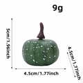 Artificial green pumpkin decoration for Halloween and Thanksgiving decor, 5cm height - S2-38 Style