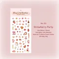 Adesivi per feste alle fragole per scrapbooking e decorazione di cellulari n. 02 - Festa delle fragole