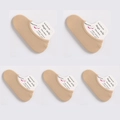 Five pairs of breathable beige low cut invisible mesh socks for women with magic stretch - Magic Socks / Nude