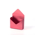 Magenta envelope-shaped folding flower gift box with high-gloss metallic finish - Metallic Rose Gold / 20x7x29.5CM