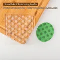 10x10cm snowflake pattern embossing stamp for fondant and cookie dough, model SY0128 - Snowflake Type C Stamp