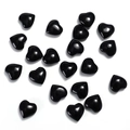 Polished black obsidian heart-shaped stones for crystal healing and decoration - Black Stone