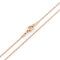 Collar de cadena de eslabones en acero inoxidable dorado con cierre de mosquetón - Dorado