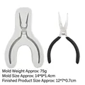 Silicone fondant mold for plier shape with 75g weight and 14x9x1.4cm dimensions - 1# Pliers Style / Gray