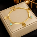 Turquoise Tree Of Life Double Layer Style(B1010)