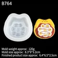 Cartoon animal silicone mold B764 for toast ice cream shaped candles and crafts - 5# Translucent B764