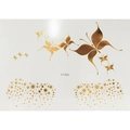 Golden butterfly and star temporary tattoo sticker ET303 for face and body makeup - ET303