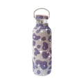 17oz insulated water bottle with purple and silver rhinestone leopard pattern - Cow Pattern Purple
