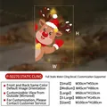 Christmas reindeer static window sticker in five sizes for festive glass decoration - Cartoon Elk B
