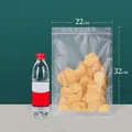 Frosted transparent self-sealing food bag 22x32cm for snacks tea and grains - Frosted Style / 22x32cm