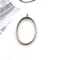Oval antique bronze alloy open bezel pendant frame for DIY resin jewelry making - Oval Shape (10486) / 23x38mm / Bronze
