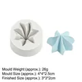 Molde de silicona con forma de estrella para pasteles con vista de producto de resina - 4 Estrella Única / Gris