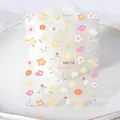 Pegatinas 5D para uñas con relieve de flores macaron y patrones de corazón, MO-18 - MO-18