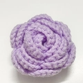 Handmade crochet rose flower in light purple finish for creative DIY bouquets - Purple Rose