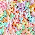 Macro shot of colorful Y-shaped resin alphabet beads for DIY hairpins and phone cases - Letter Y (Random Mixed One) / Small
