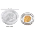 Halloween Totenkopf Aschenbecher Silikonform mit goldenem Skelett DIY Gussform Set - Typ 3 Totenkopf Aschenbecher Form