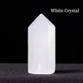 Natural clear quartz hexagonal crystal point with unique internal ice cracks - White Crystal / Single Point 3.5x1.5cm