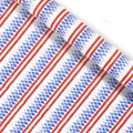 Nautical red stripes and blue diamond pattern gift wrapping paper roll for birthdays - Striped Pattern