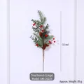 Ramo di pino artificiale di 51cm con bacche rosse e pigne per decorazioni natalizie - Ramo Grande (A46-20225)