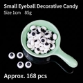 Edible sugar eyeballs for Halloween cupcake decoration, 85g pack with 168 pieces - Small Eye Decorative Candy (85g)