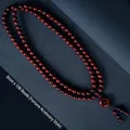 Collier bouddhiste de 108 perles en bois de santal 8mm avec pendentif rotatif - Étoile d'Or 08mm * 108 Perles