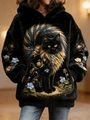 3XL Black (Embroidered Cat)
