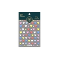 Pegatinas de uñas de corazones con relieve 3D en colores arcoíris y adhesivo ultra fino - Melocotón Arcoíris - Relieve 3D (TS-1075)