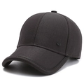 Casquette de baseball marron foncé pour homme avec logo NLS en métal et tissu respirant - Réglable / Gris