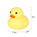 Canard de bain classique en caoutchouc jaune de 5,5 cm de long et 4 cm de haut - N° 8 Jaune Macaron