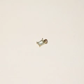 18K gold plated stainless steel square pendant with light green zircon stone - March-Pendant(Aquamarine)