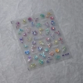 Autocollants nail art irisés thème sirène et coquillage série M-115 illusion - Thème Océan Holographique Laser 3D (M-115)