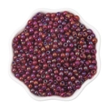 Iris purple 4mm glass seed beads in a white petal dish for DIY jewelry making - 4mm / Iridescent Fuchsia (#24 Style)