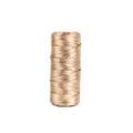 1.5mm flat hollow golden metallic thread spool for gift packaging and DIY crafts - Champagne