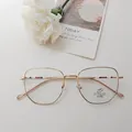 Occhiali retro in metallo dorato con protezione luce blu e dettagli in smalto - Montatura Oro Rosa