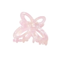 Elegant butterfly hair claw clip in pearlescent pink finish with marble pattern - 4.5CM / Light Purple