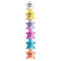 Star-shaped stackable highlighter pens with cute faces in six vibrant pastel colors - Bulk Packaging / New Star Item