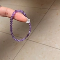 Elegant natural purple amethyst round beaded bracelet with unique ice crack textures - 59# Purple 10mm Round Bead Bracelet