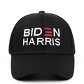 Schwarze Biden Harris Baseballkappe mit hochwertiger Stickerei und Baumwoll-Twill-Stoff - Erwachsene / Schwarz