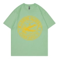 T-shirt Alligator Alcatraz vert clair à col rond avec imprimé graphique vintage - Vert Haricot