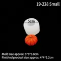 Stampo in silicone a forma di mini zucca per Halloween con apertura di 5 cm di diametro - 2#--Trasparente 19-228 Zucca Piccolo