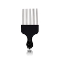K5 afro pick with metal teeth and classic black fist handle for hairstyling - K5 / Black