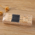 Houten stempelset typemachine lettertype met dagen, maanden, cijfers en zwart inktkussen - 20 Stuks Week & Maanden